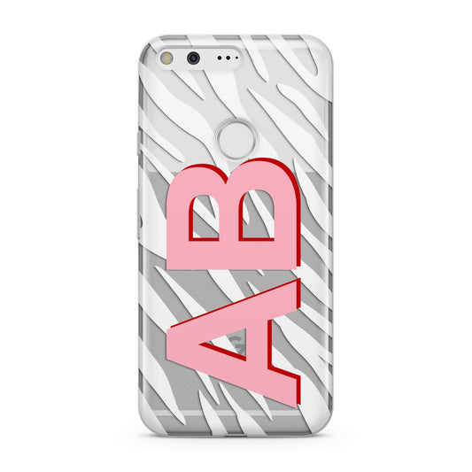 Zebra Initials Google Pixel Case