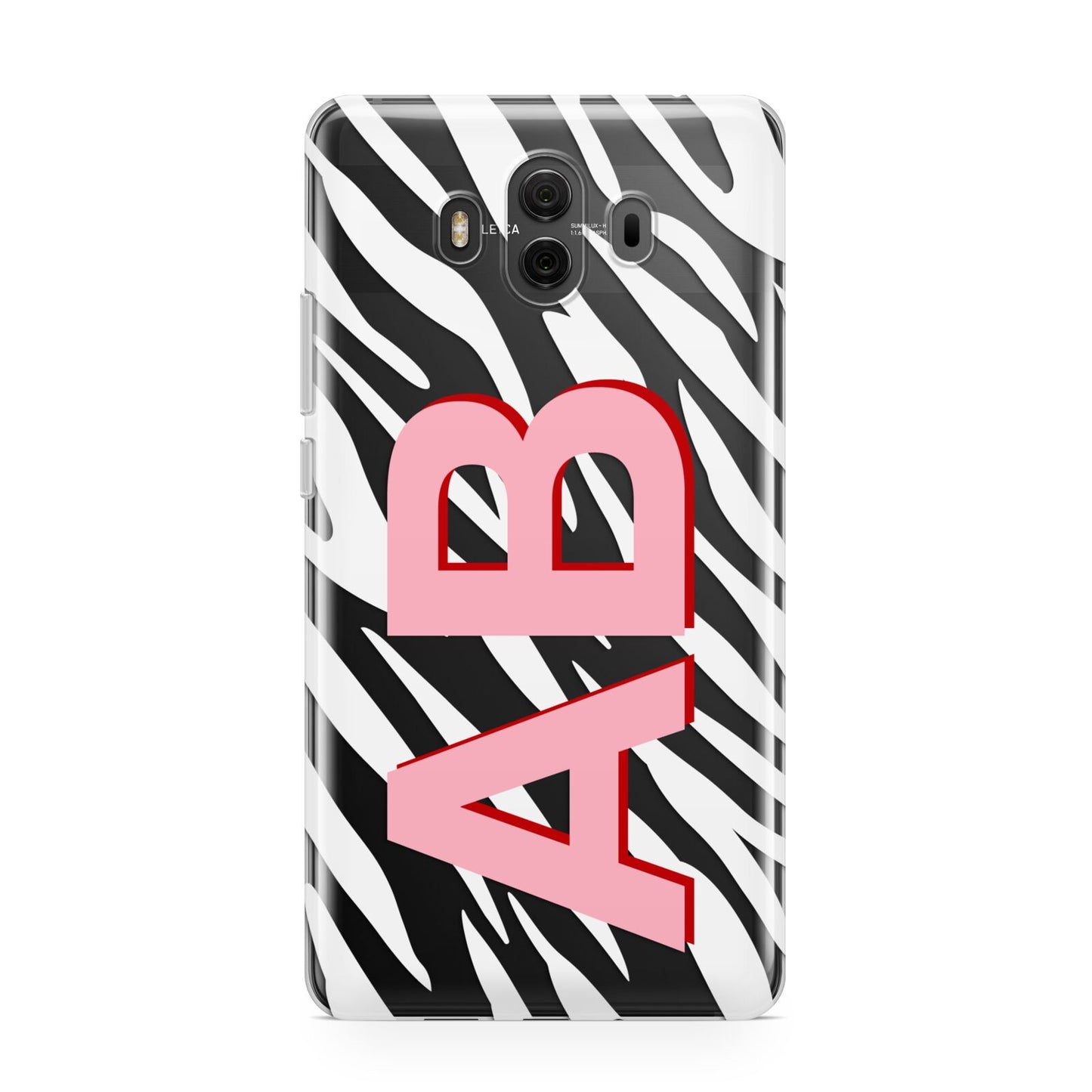 Zebra Initials Huawei Mate 10 Protective Phone Case