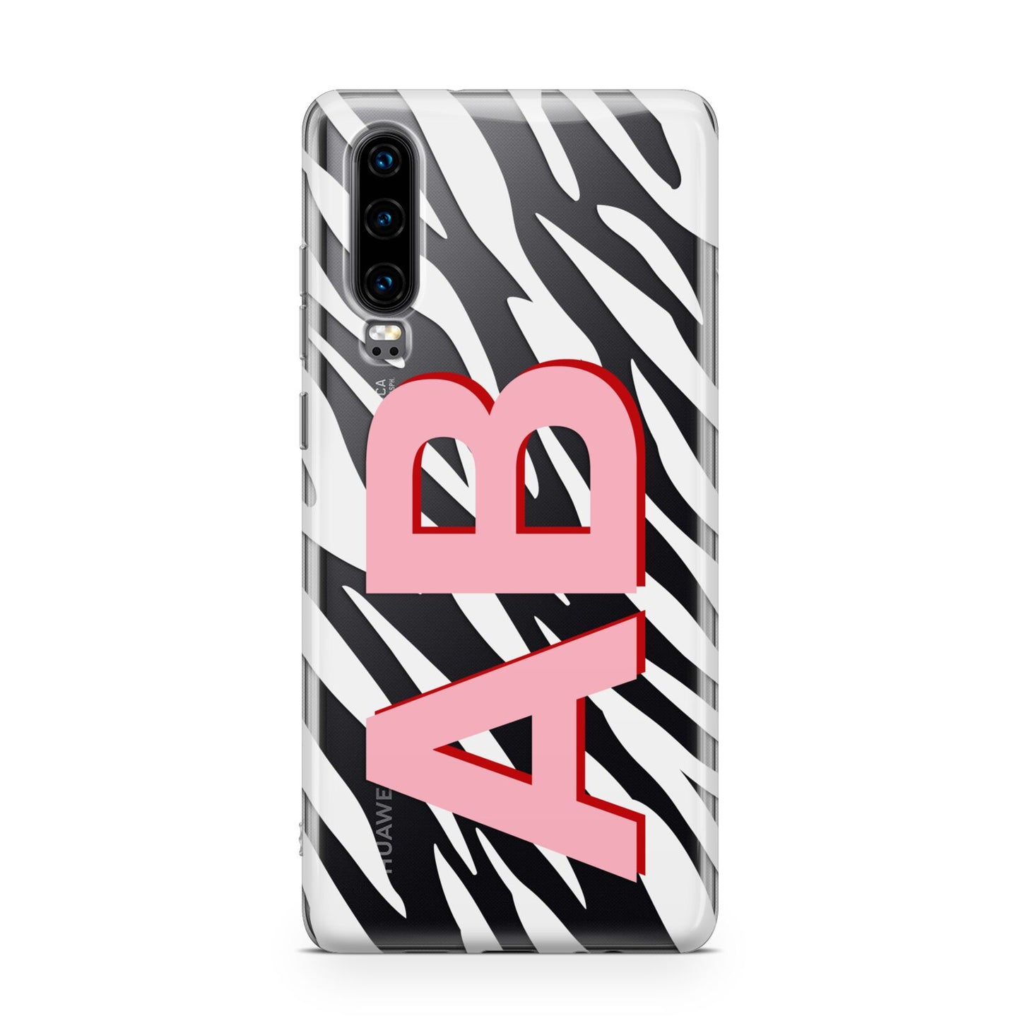 Zebra Initials Huawei P30 Phone Case