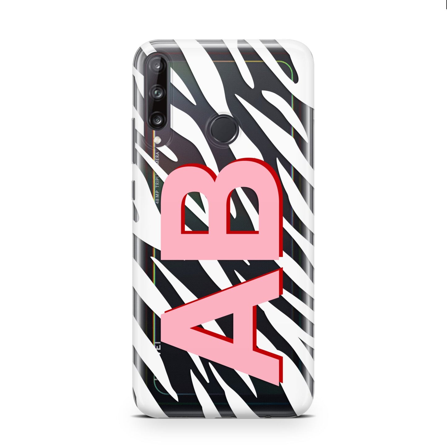 Zebra Initials Huawei P40 Lite E Phone Case