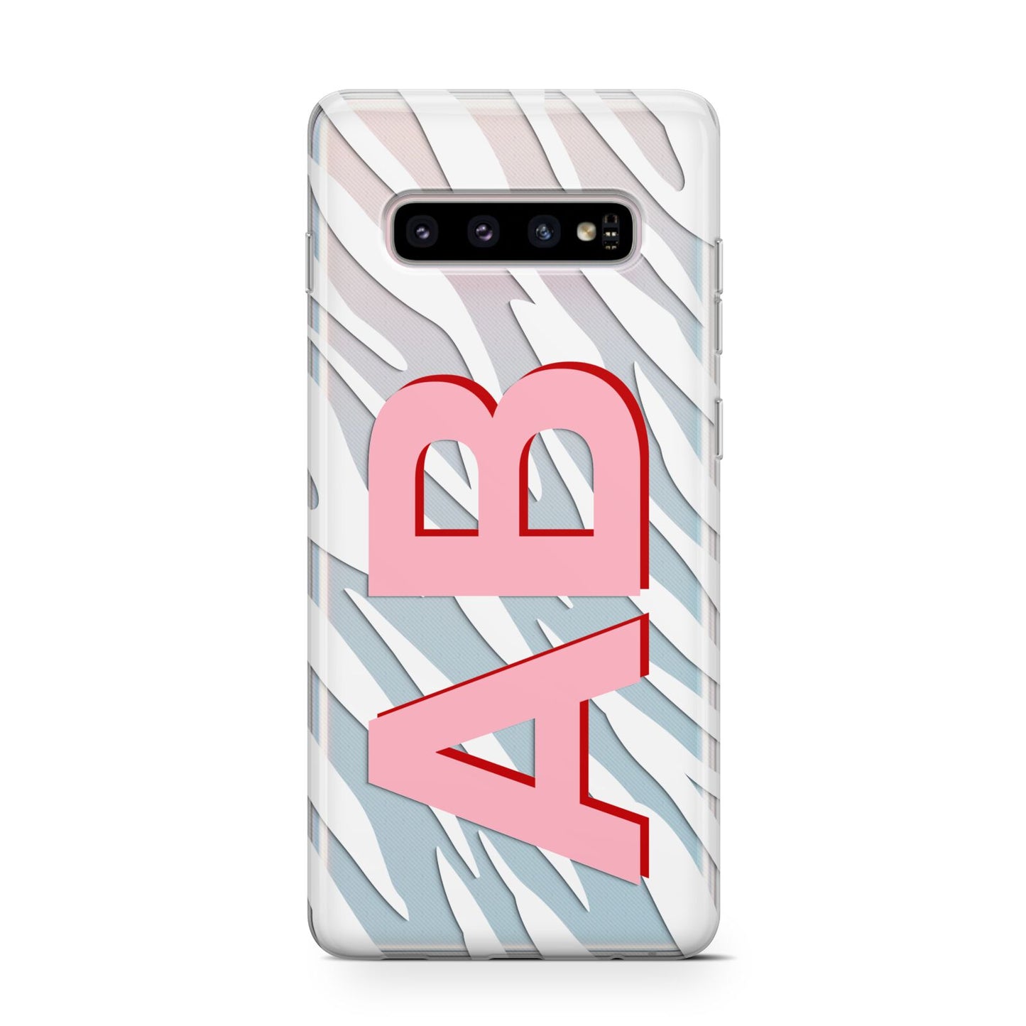 Zebra Initials Protective Samsung Galaxy Case