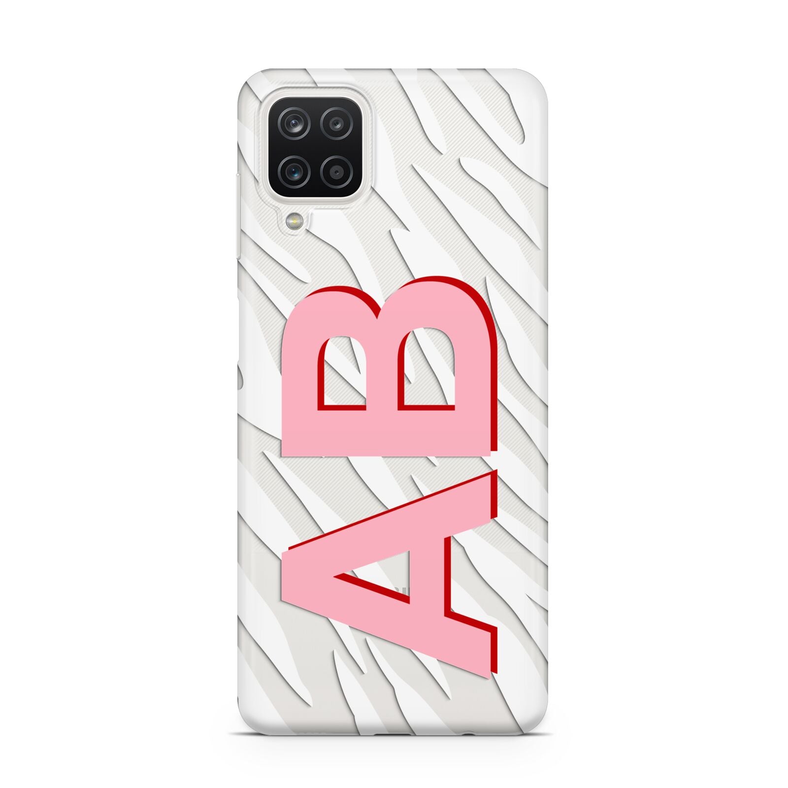 Zebra Initials Samsung A12 Case