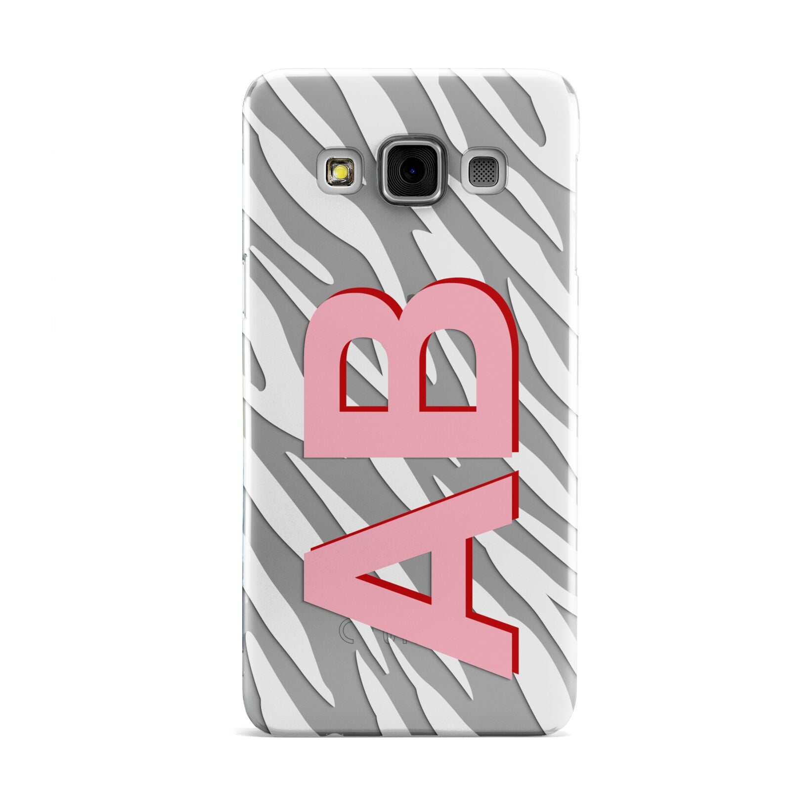 Zebra Initials Samsung Galaxy A3 Case