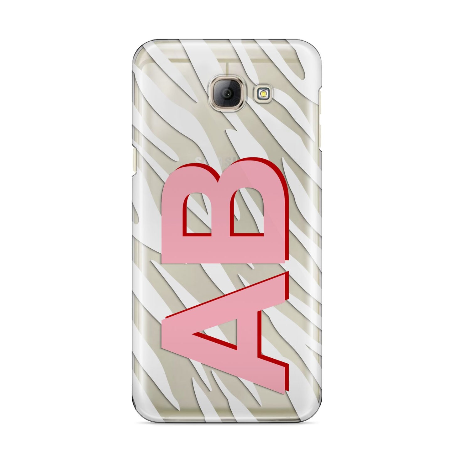 Zebra Initials Samsung Galaxy A8 2016 Case