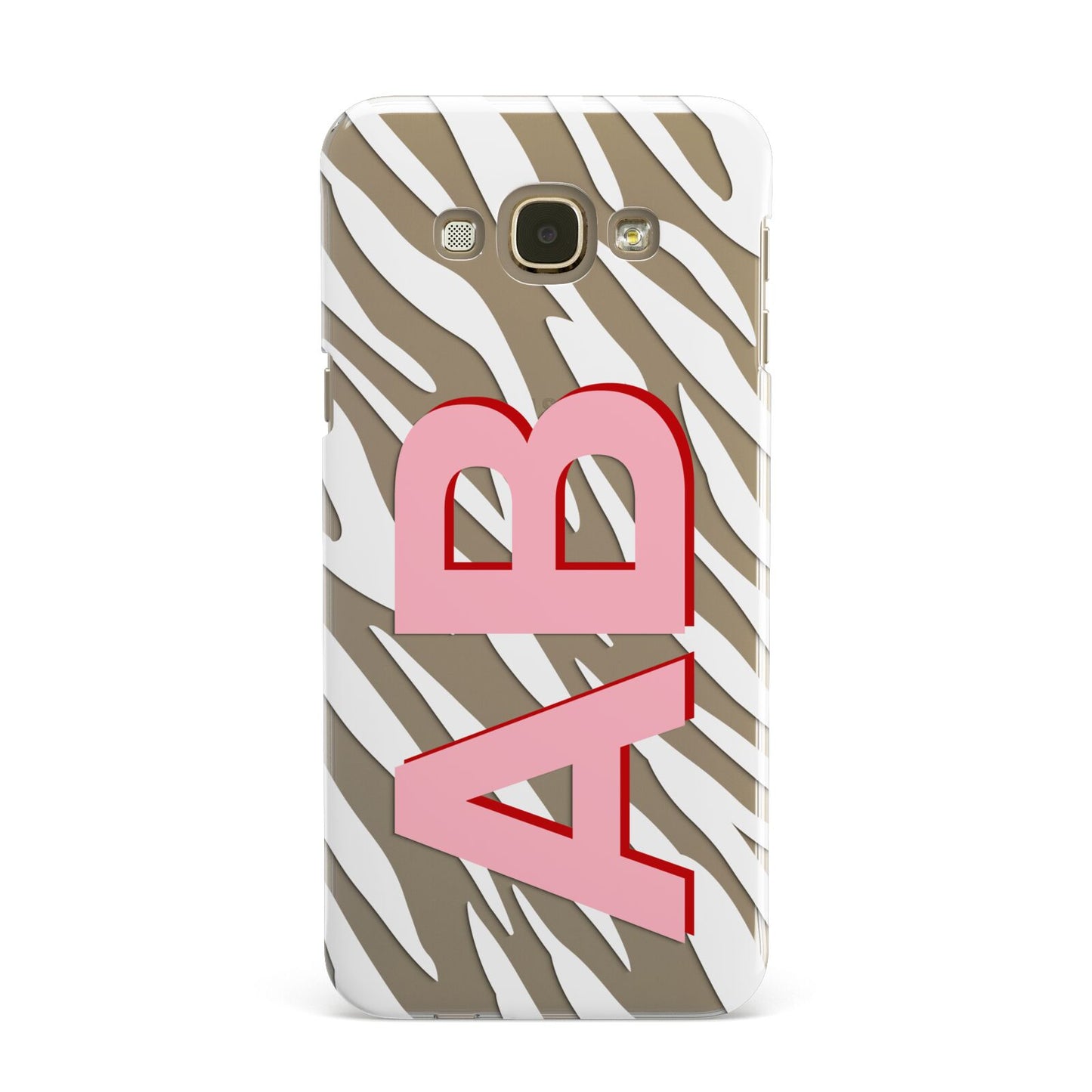 Zebra Initials Samsung Galaxy A8 Case