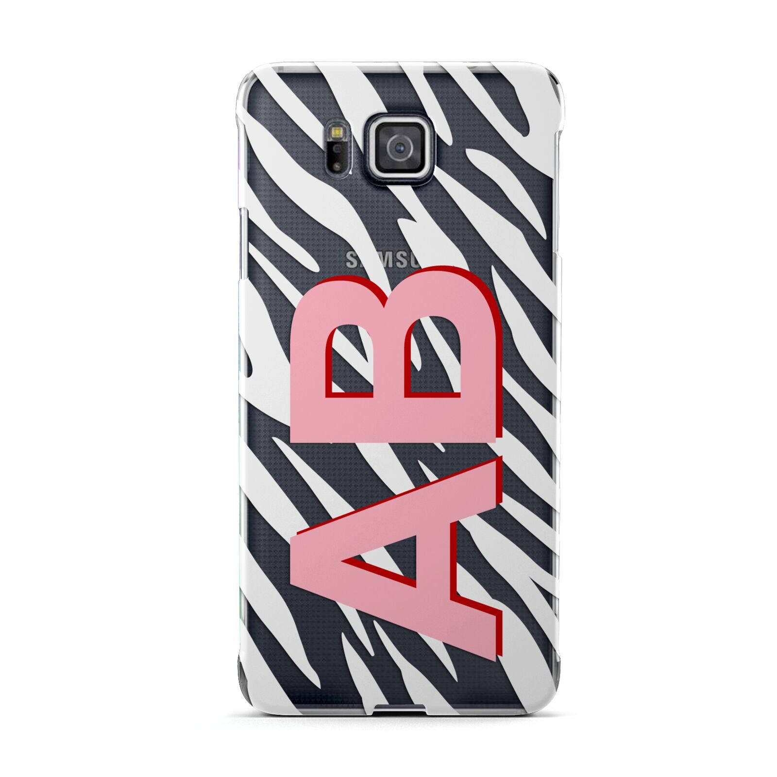 Zebra Initials Samsung Galaxy Alpha Case