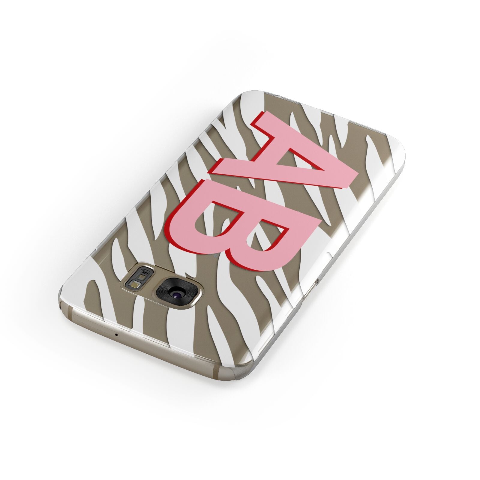 Zebra Initials Samsung Galaxy Case Front Close Up