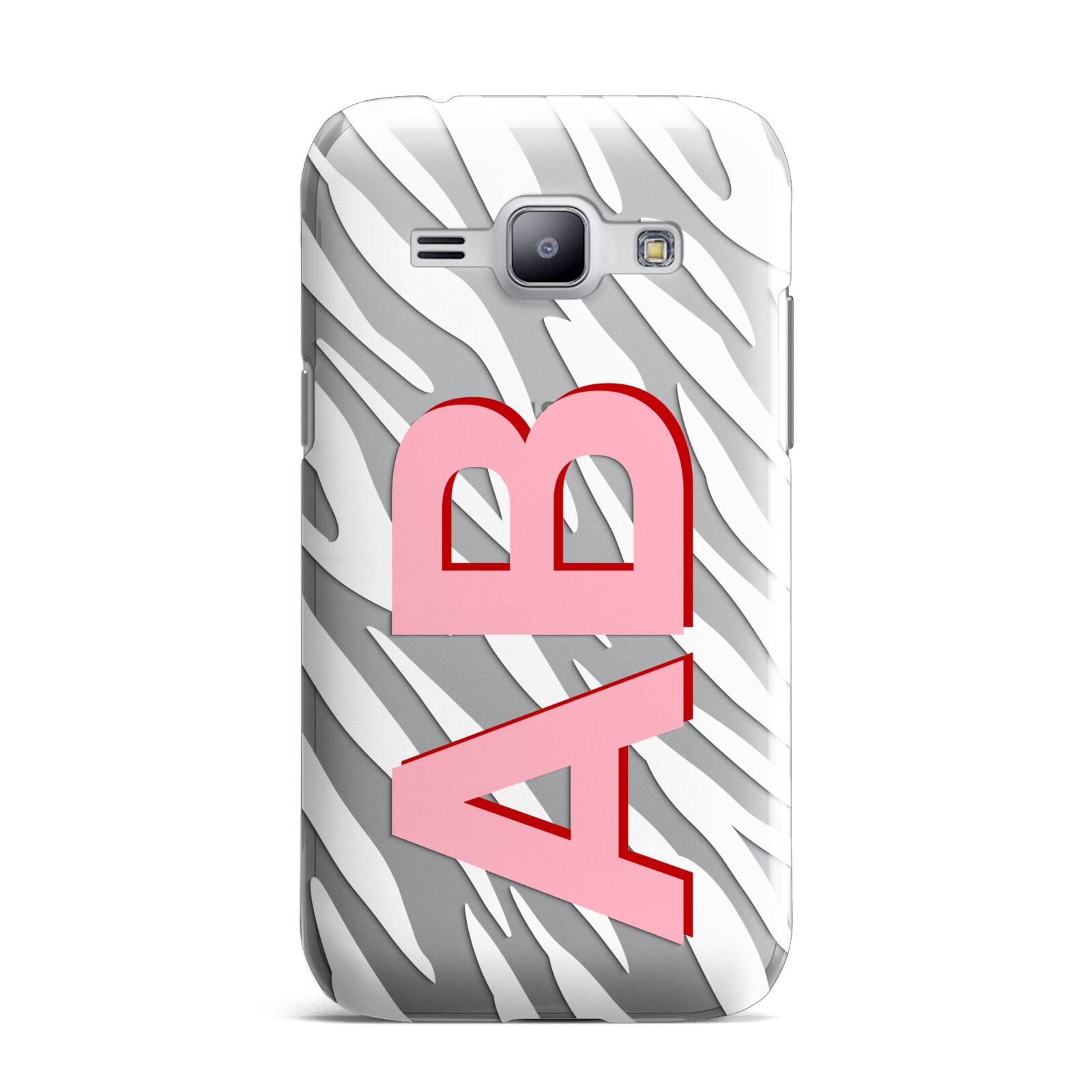 Zebra Initials Samsung Galaxy J1 2015 Case