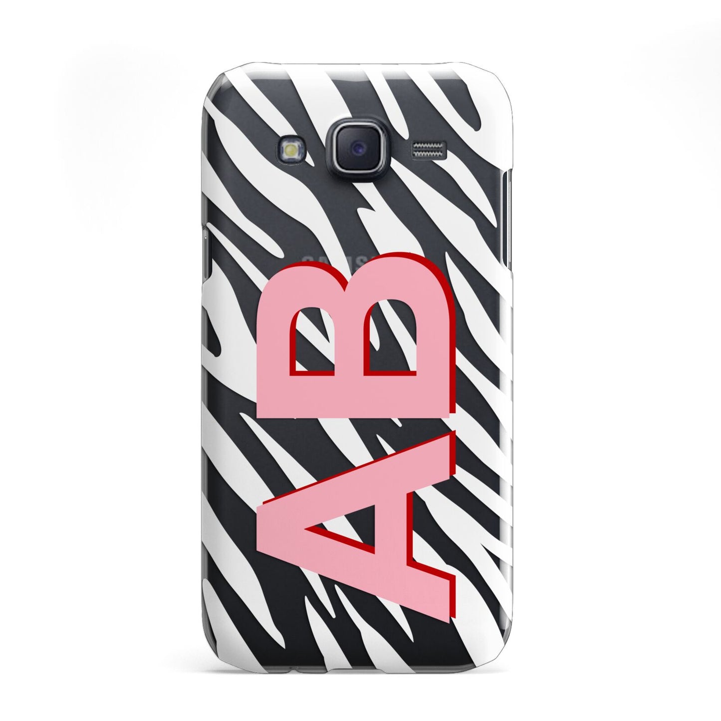 Zebra Initials Samsung Galaxy J5 Case