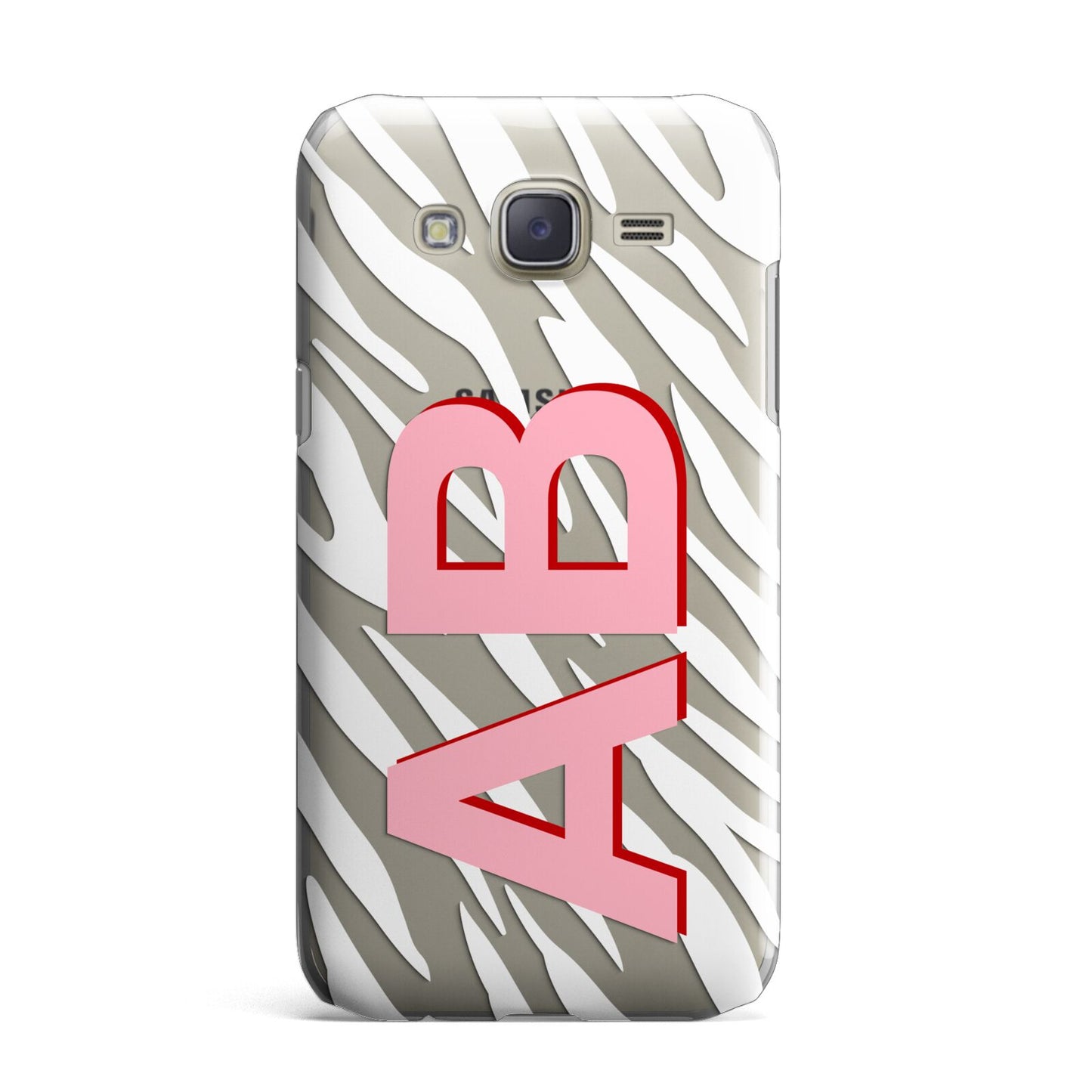 Zebra Initials Samsung Galaxy J7 Case