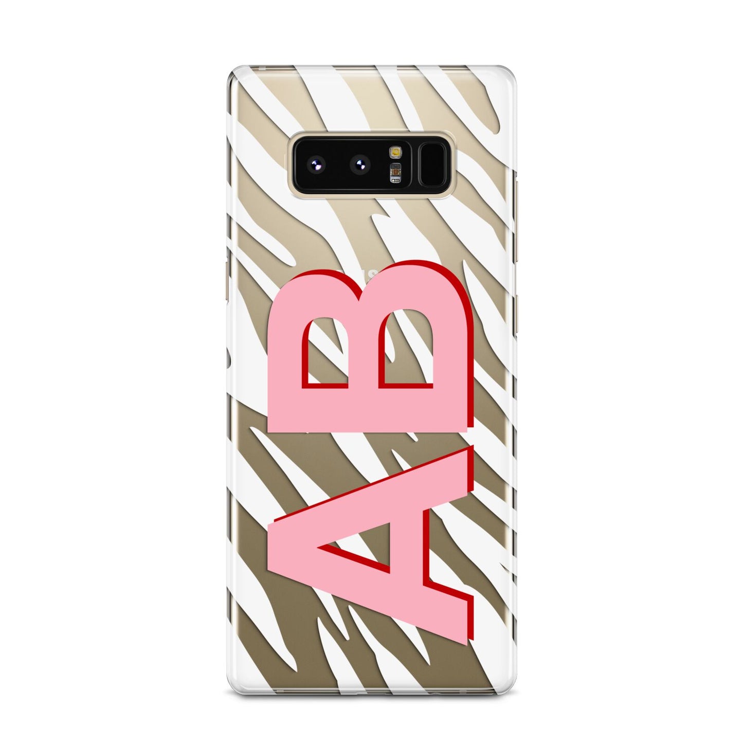 Zebra Initials Samsung Galaxy Note 8 Case