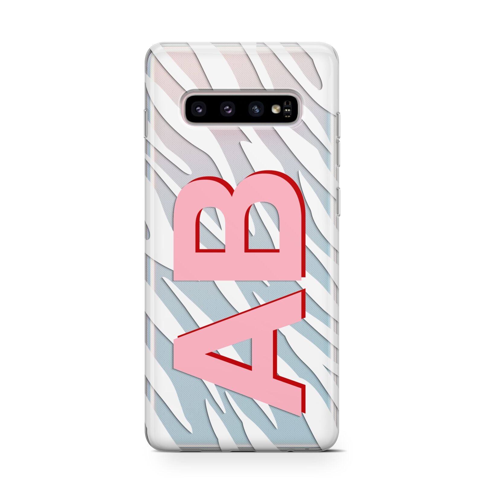 Zebra Initials Samsung Galaxy S10 Case