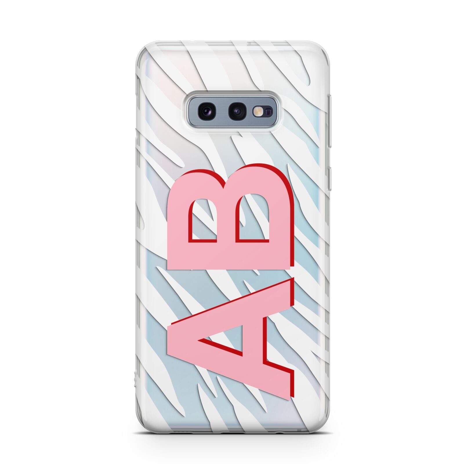 Zebra Initials Samsung Galaxy S10E Case