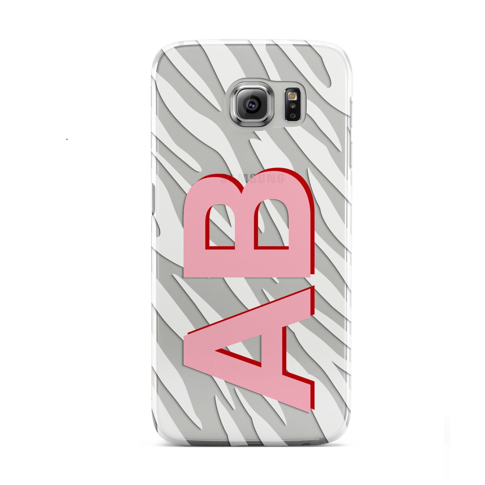 Zebra Initials Samsung Galaxy S6 Case