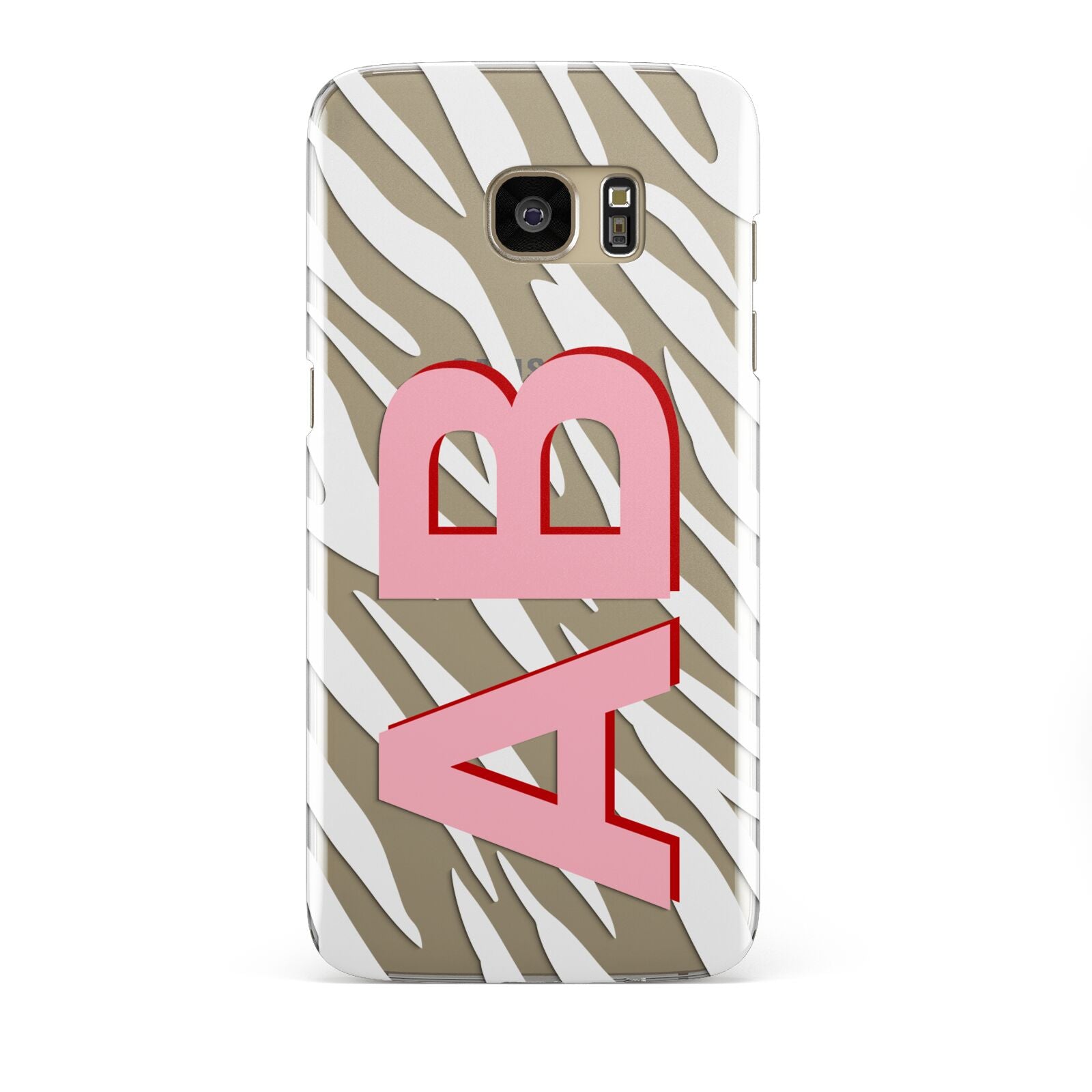 Zebra Initials Samsung Galaxy S7 Edge Case