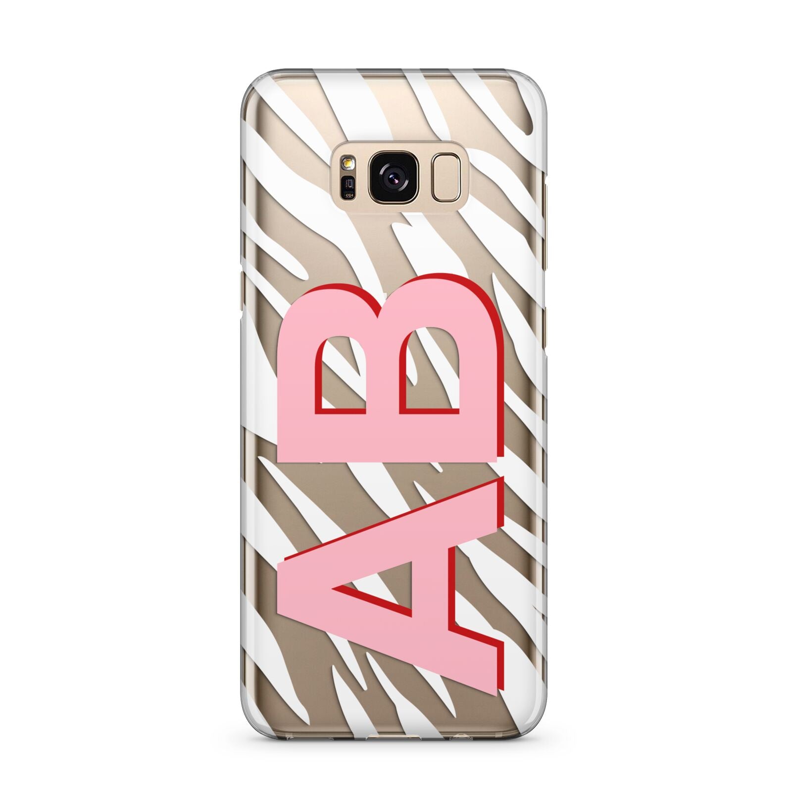 Zebra Initials Samsung Galaxy S8 Plus Case