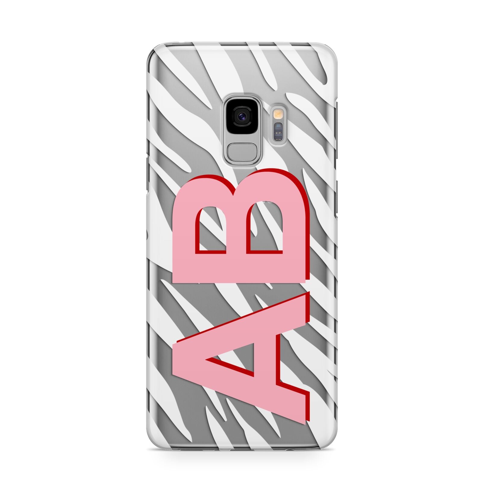 Zebra Initials Samsung Galaxy S9 Case