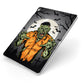 Zombie Night Apple iPad Case on Silver iPad Side View