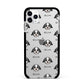 Zuchon Icon with Name Apple iPhone 11 Pro Max in Silver with Black Impact Case