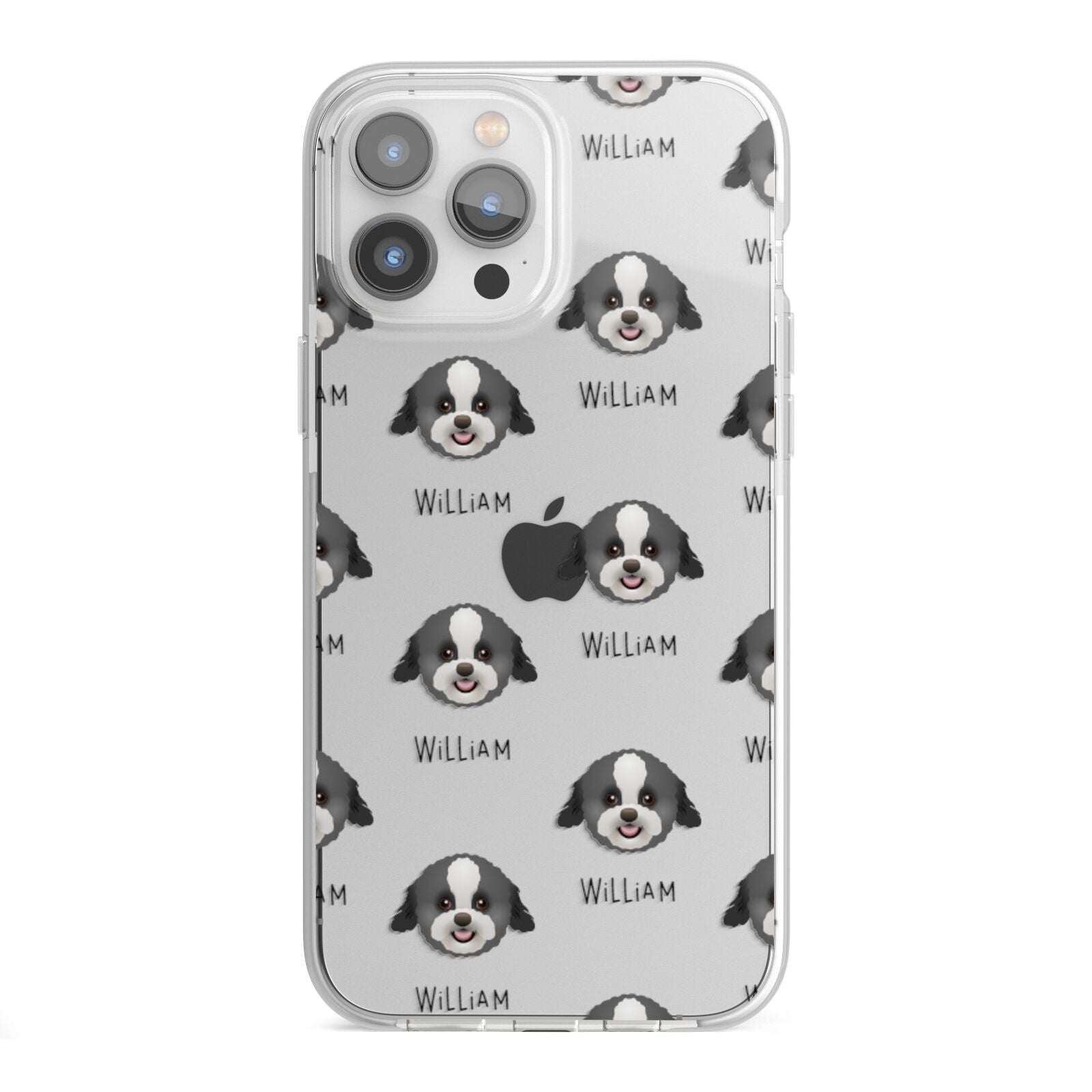 Zuchon Icon with Name iPhone 13 Pro Max TPU Impact Case with White Edges