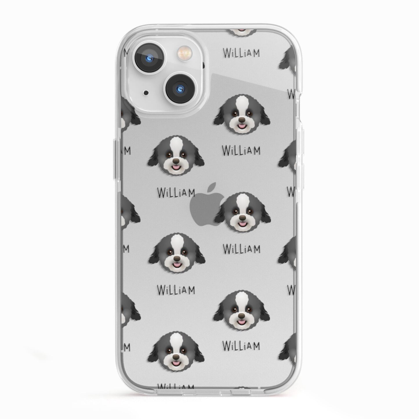 Zuchon Icon with Name iPhone 13 TPU Impact Case with White Edges