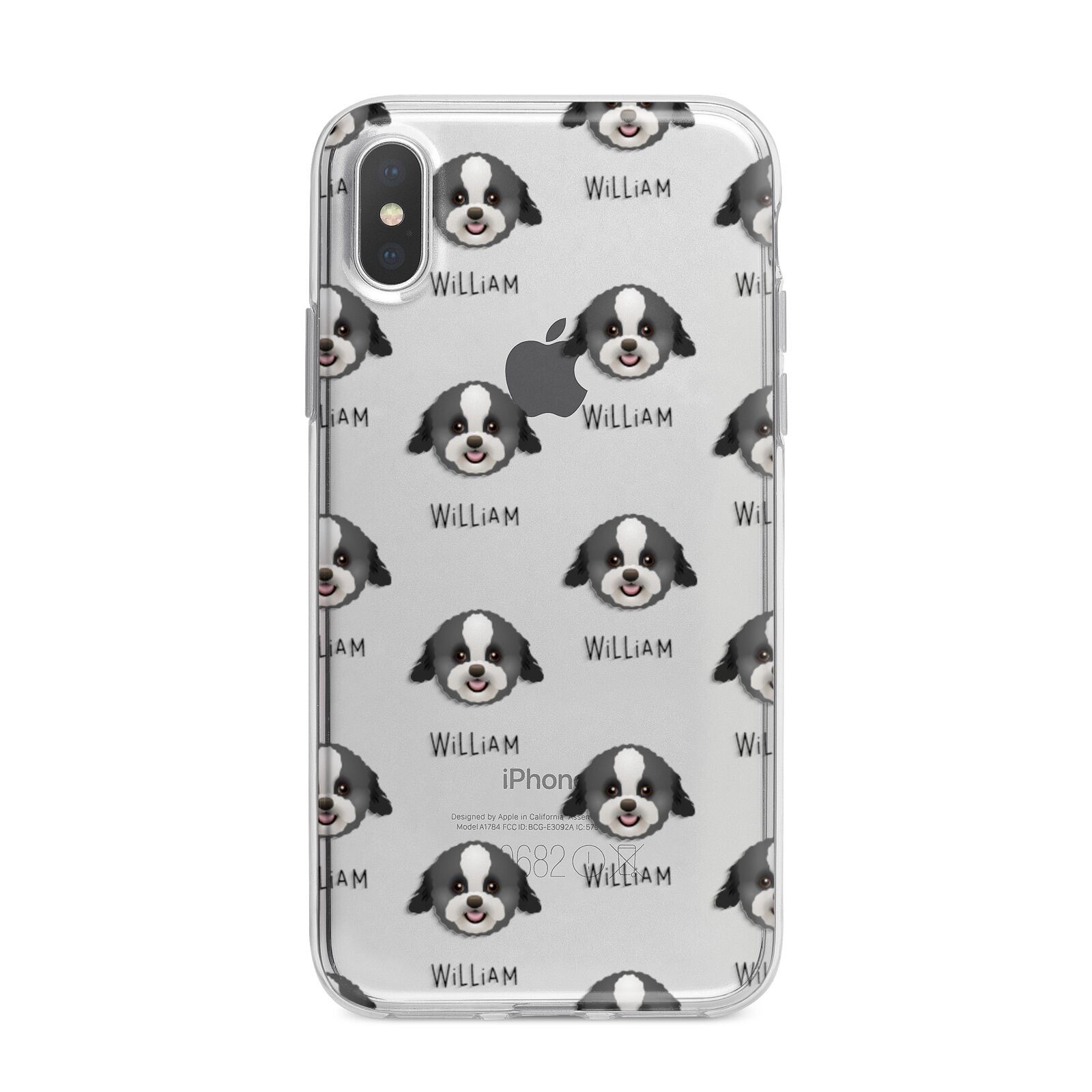 Zuchon Icon with Name iPhone X Bumper Case on Silver iPhone Alternative Image 1