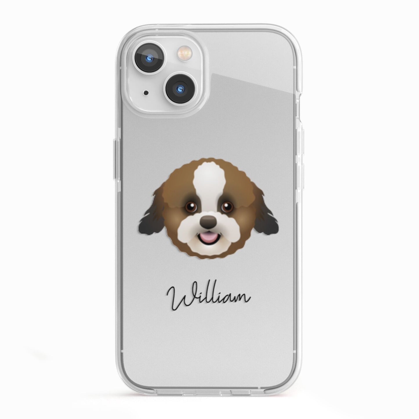 Zuchon Personalised iPhone 13 TPU Impact Case with White Edges