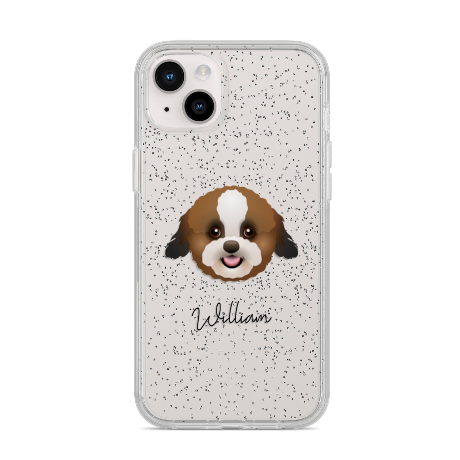 Zuchon Personalised iPhone 14 Plus Glitter Tough Case Starlight