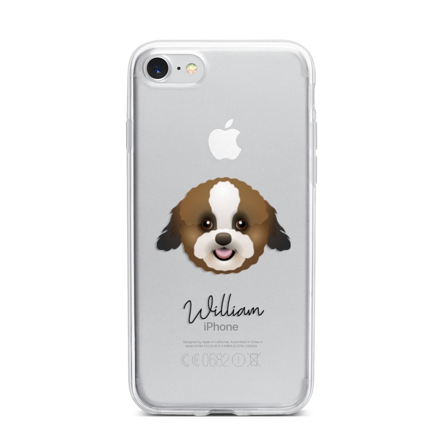 Zuchon Personalised iPhone 7 Bumper Case on Silver iPhone