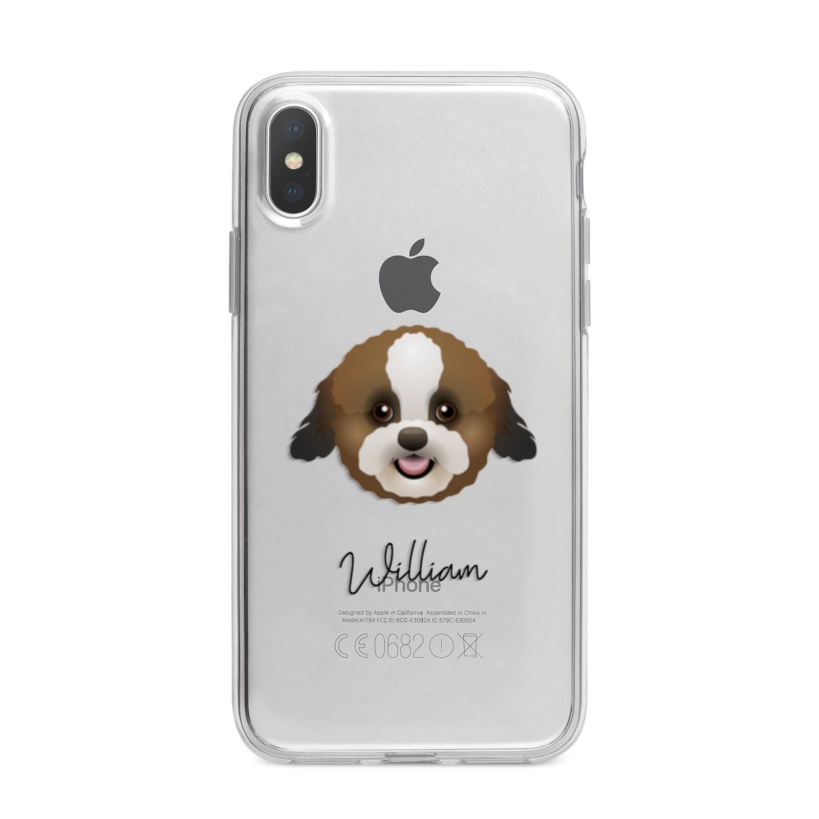 Zuchon Personalised iPhone X Bumper Case on Silver iPhone Alternative Image 1