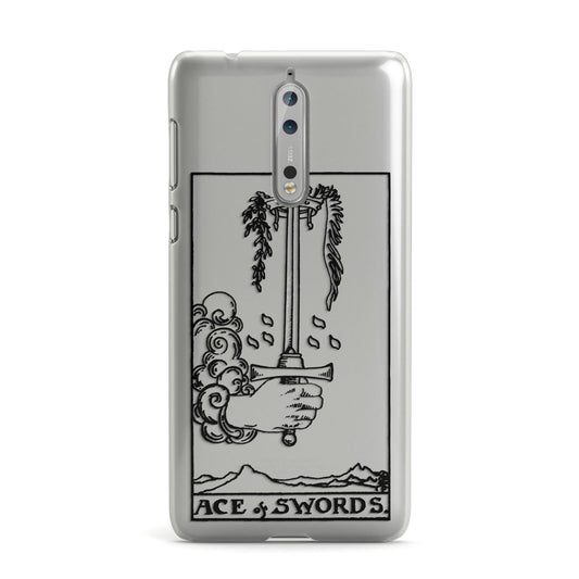 Ace of Swords Monochrome Nokia Case