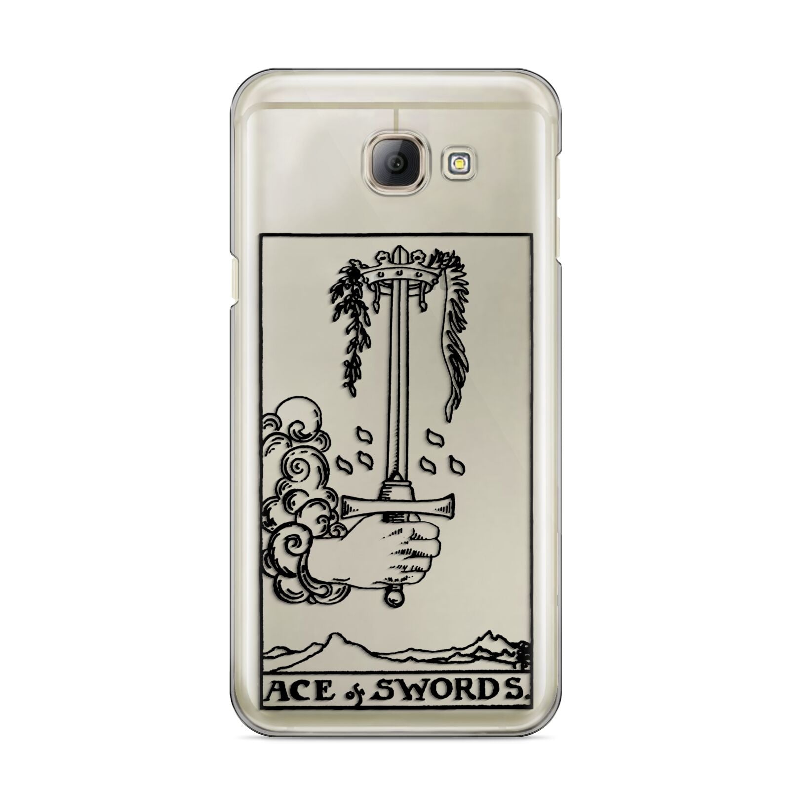 Ace of Swords Monochrome Samsung Galaxy A8 2016 Case