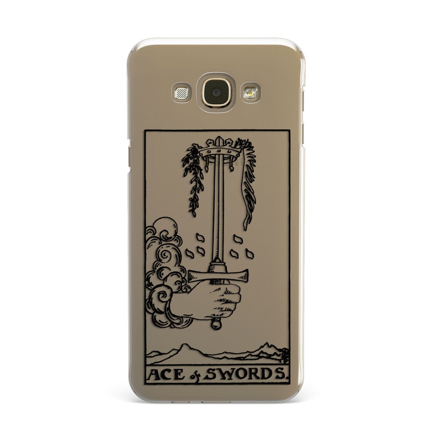 Ace of Swords Monochrome Samsung Galaxy A8 Case