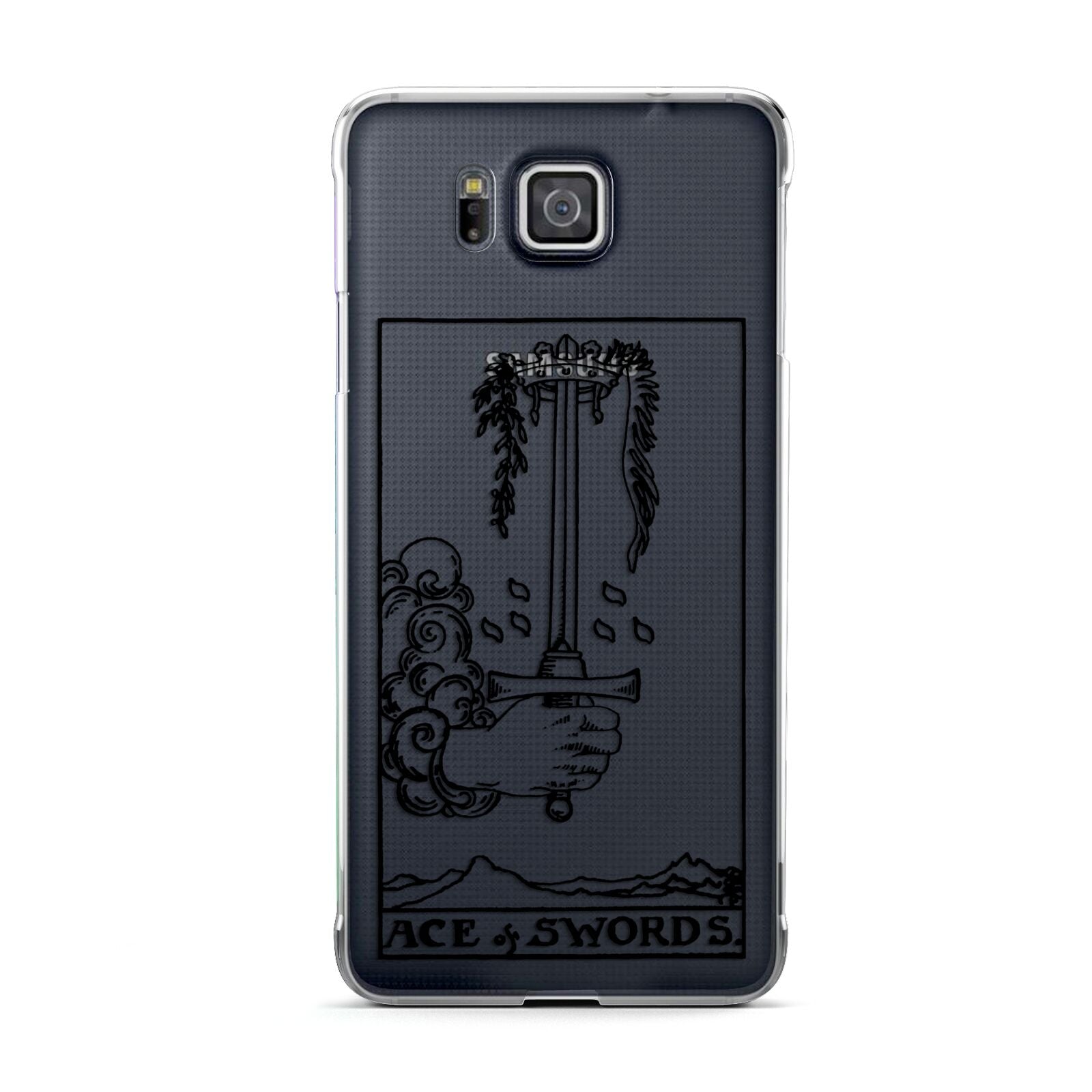 Ace of Swords Monochrome Samsung Galaxy Alpha Case