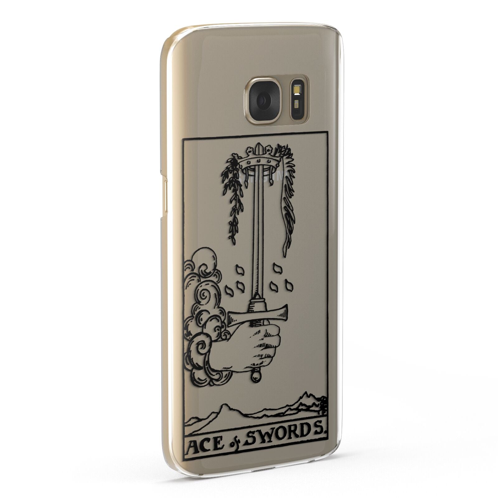 Ace of Swords Monochrome Samsung Galaxy Case Fourty Five Degrees