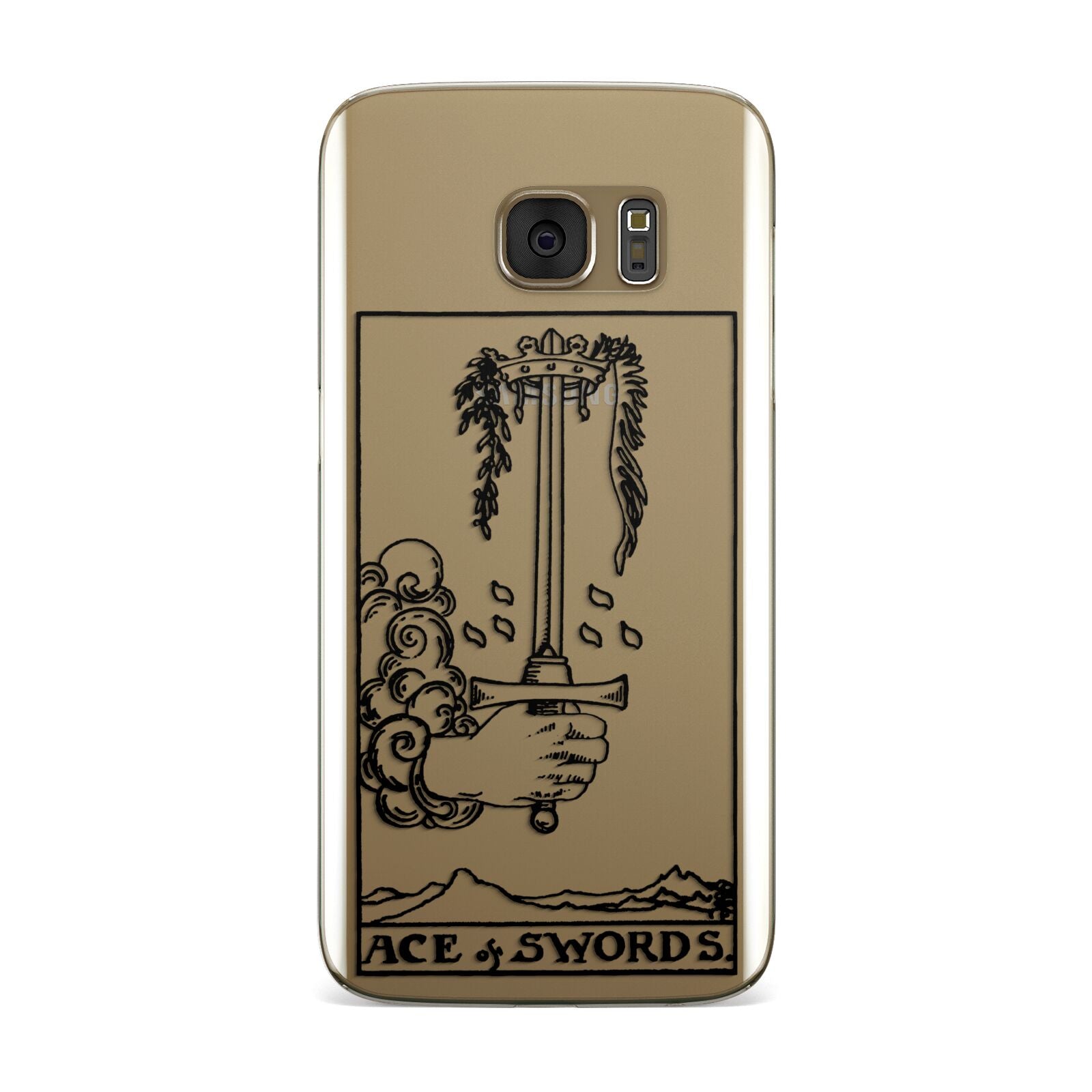 Ace of Swords Monochrome Samsung Galaxy Case