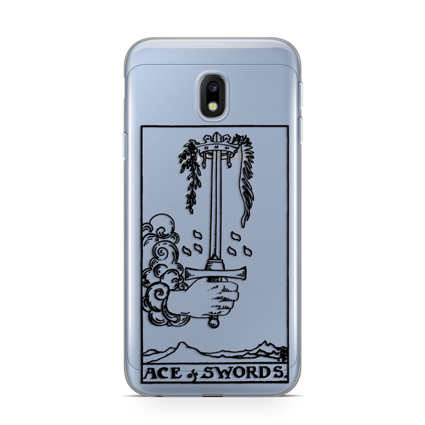 Ace of Swords Monochrome Samsung Galaxy J3 2017 Case