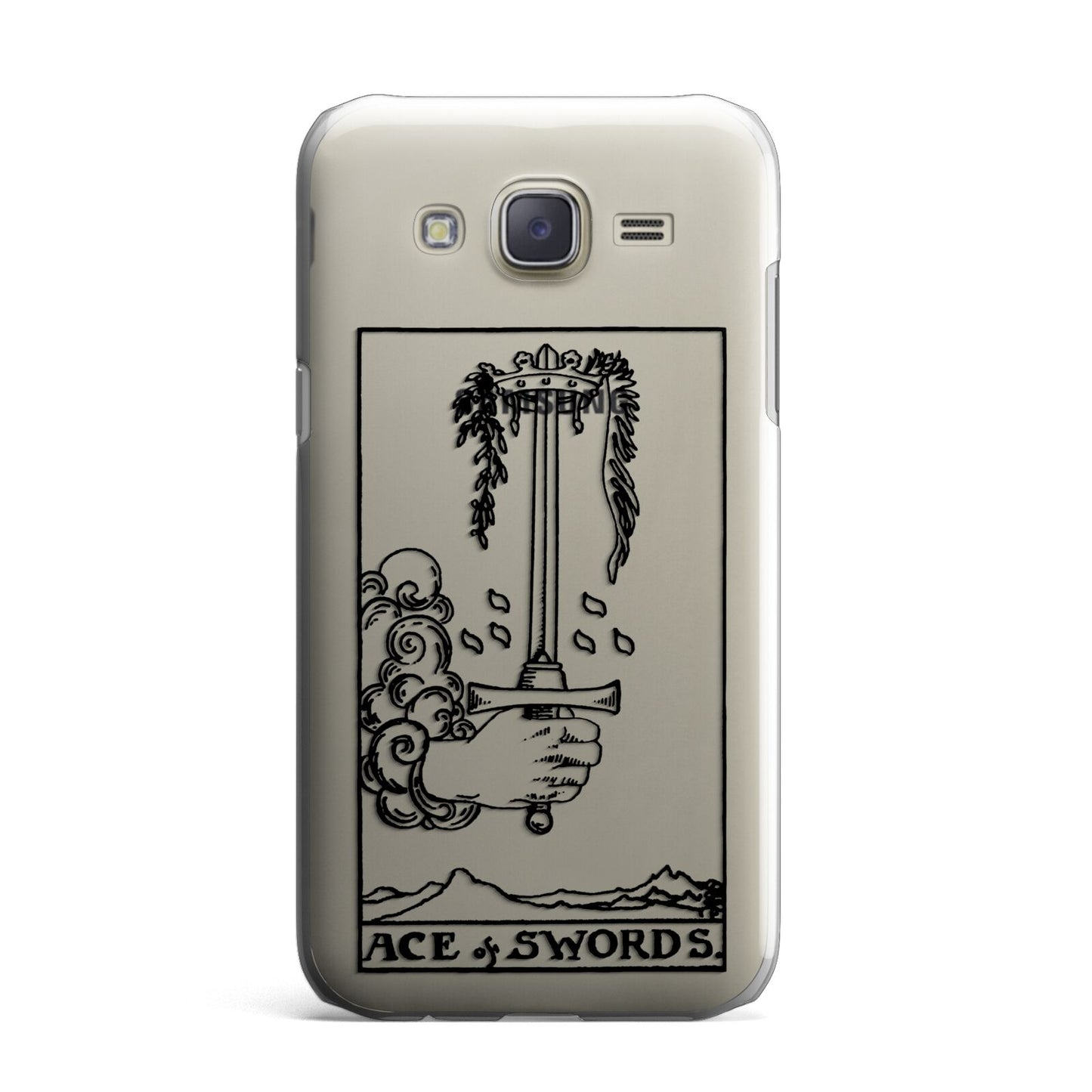 Ace of Swords Monochrome Samsung Galaxy J7 Case