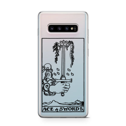 Ace of Swords Monochrome Samsung Galaxy S10 Case