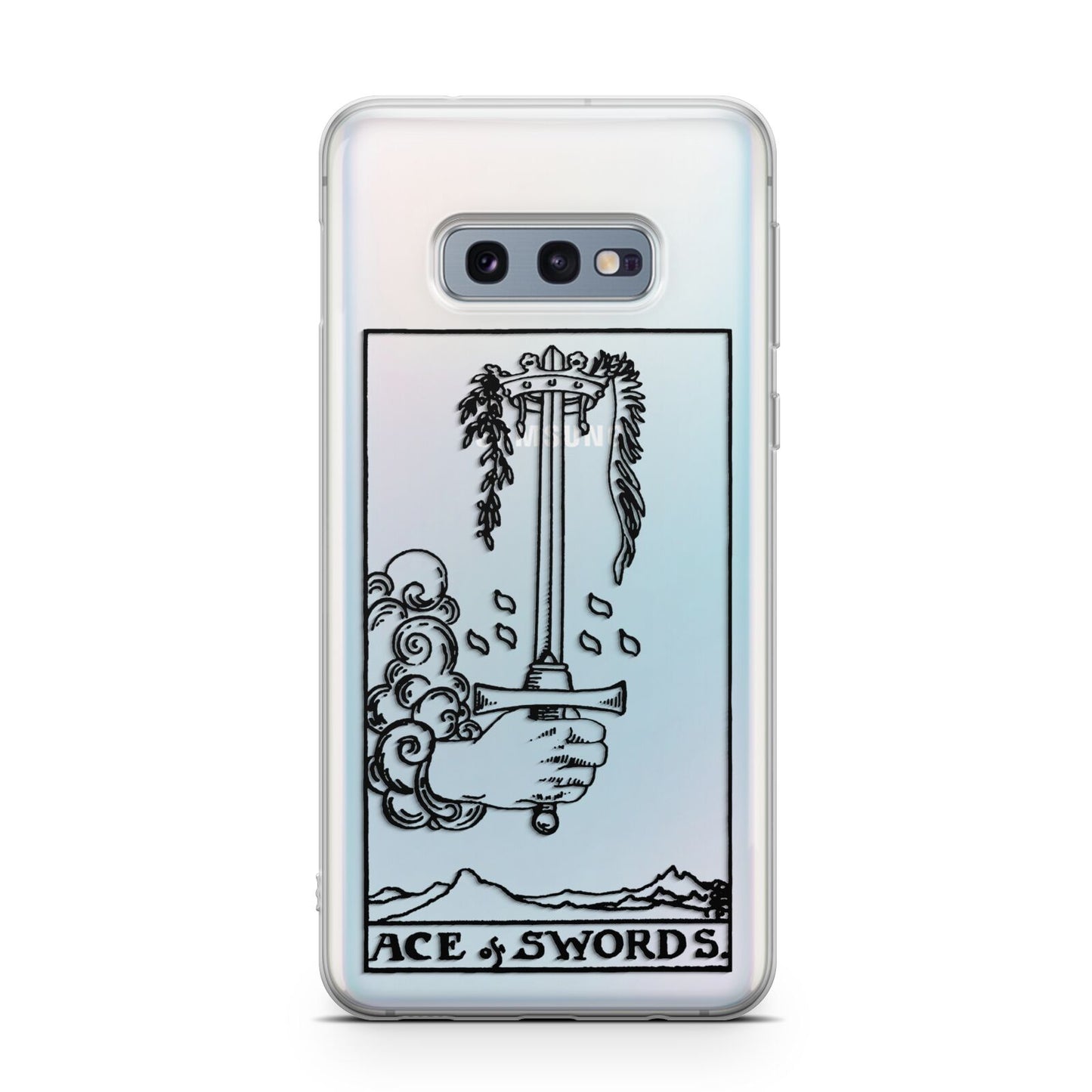 Ace of Swords Monochrome Samsung Galaxy S10E Case