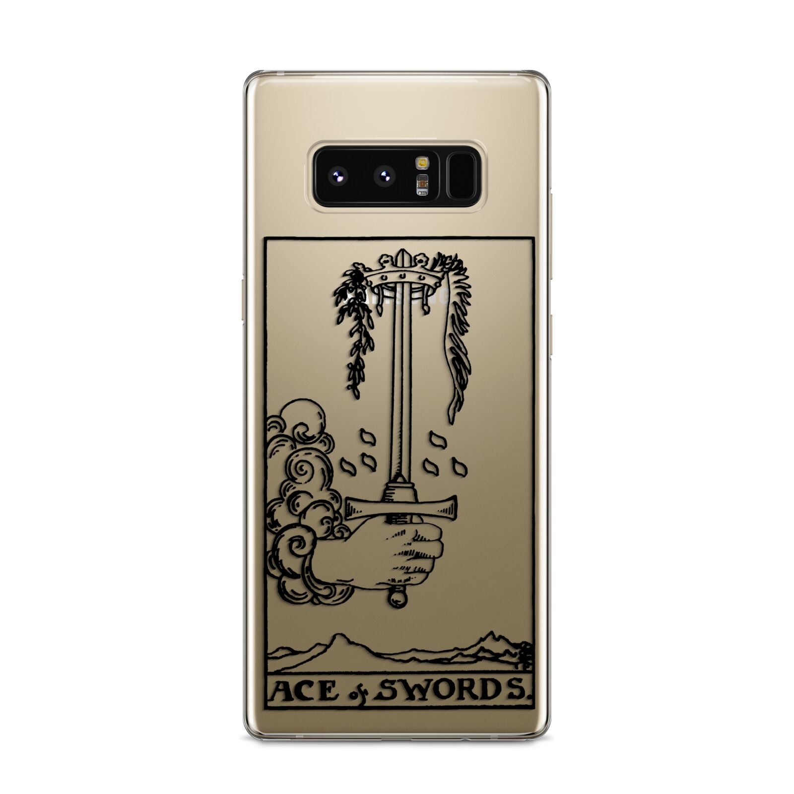 Ace of Swords Monochrome Samsung Galaxy S8 Case