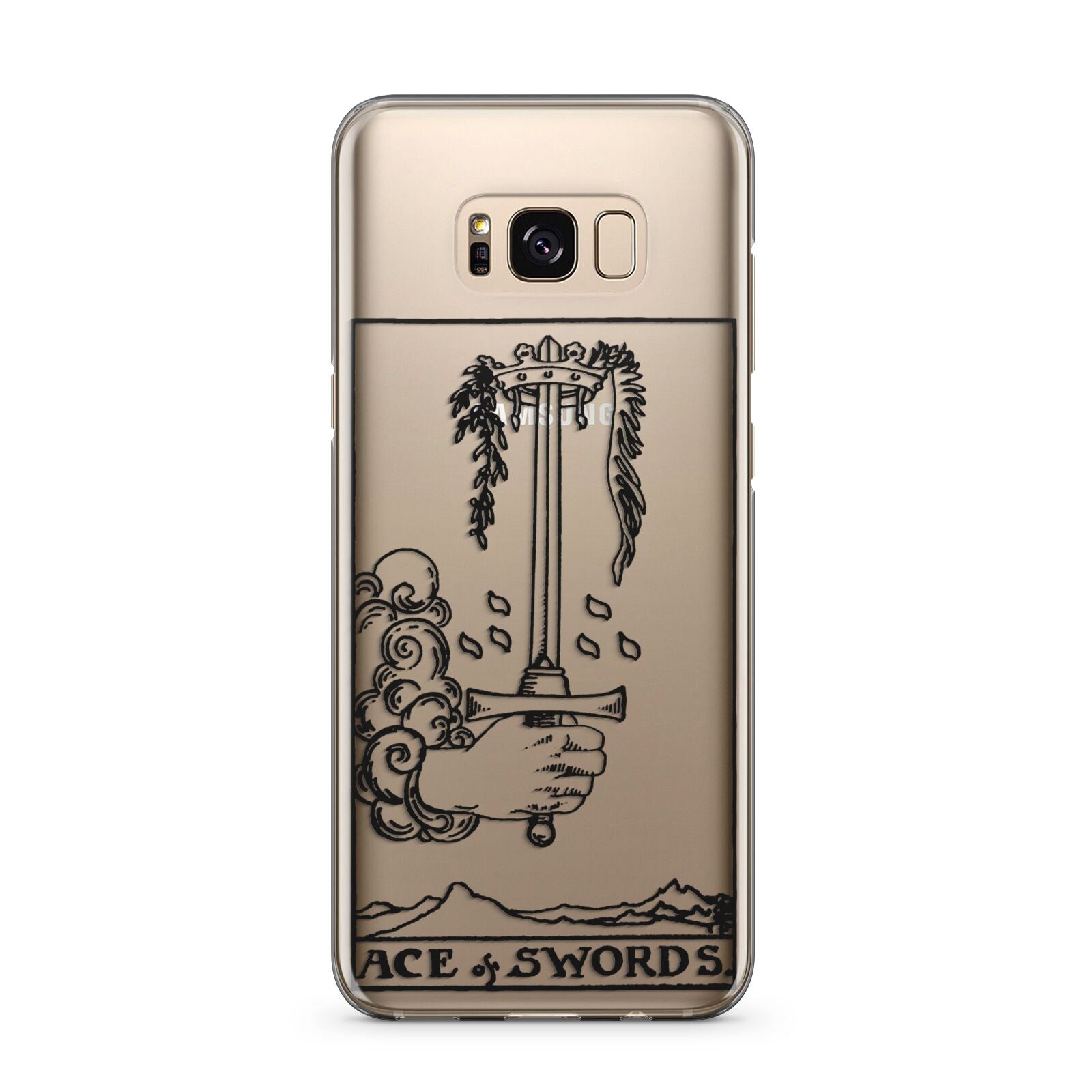 Ace of Swords Monochrome Samsung Galaxy S8 Plus Case