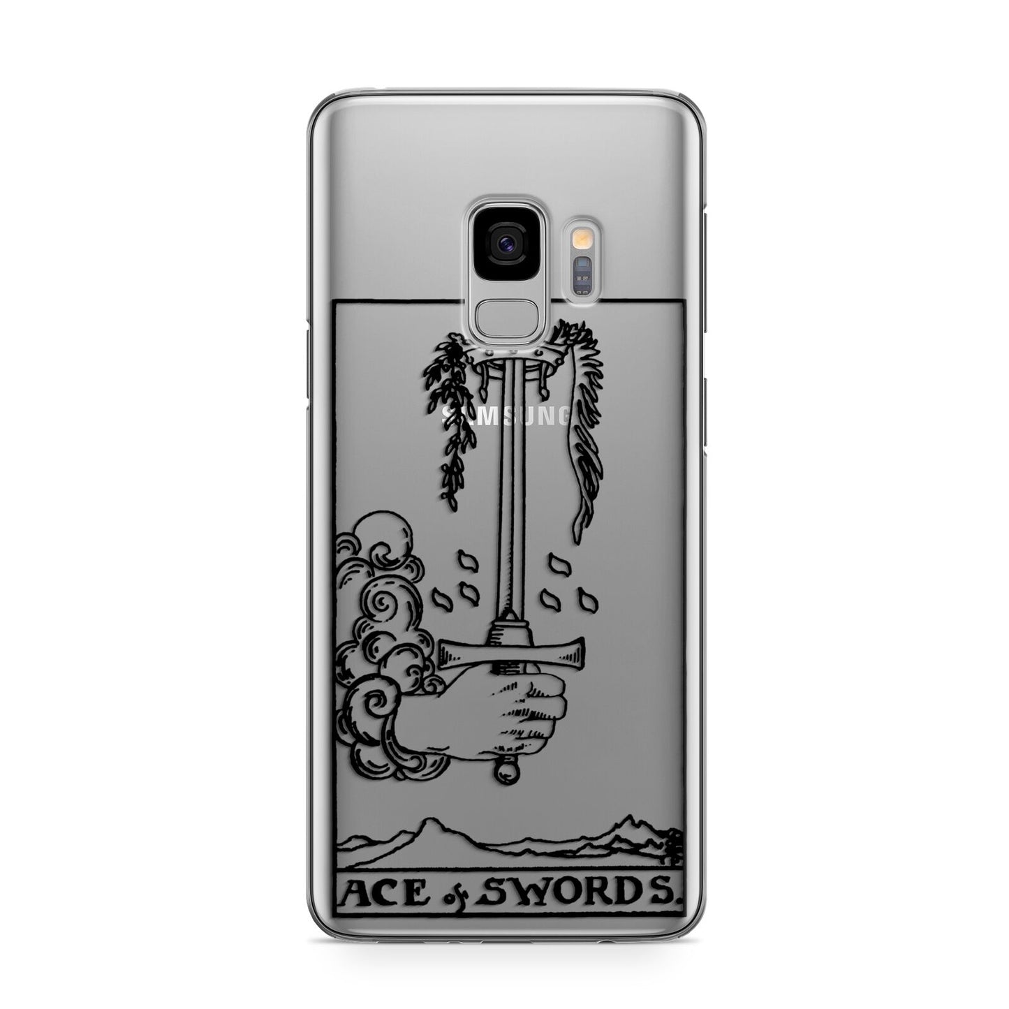 Ace of Swords Monochrome Samsung Galaxy S9 Case