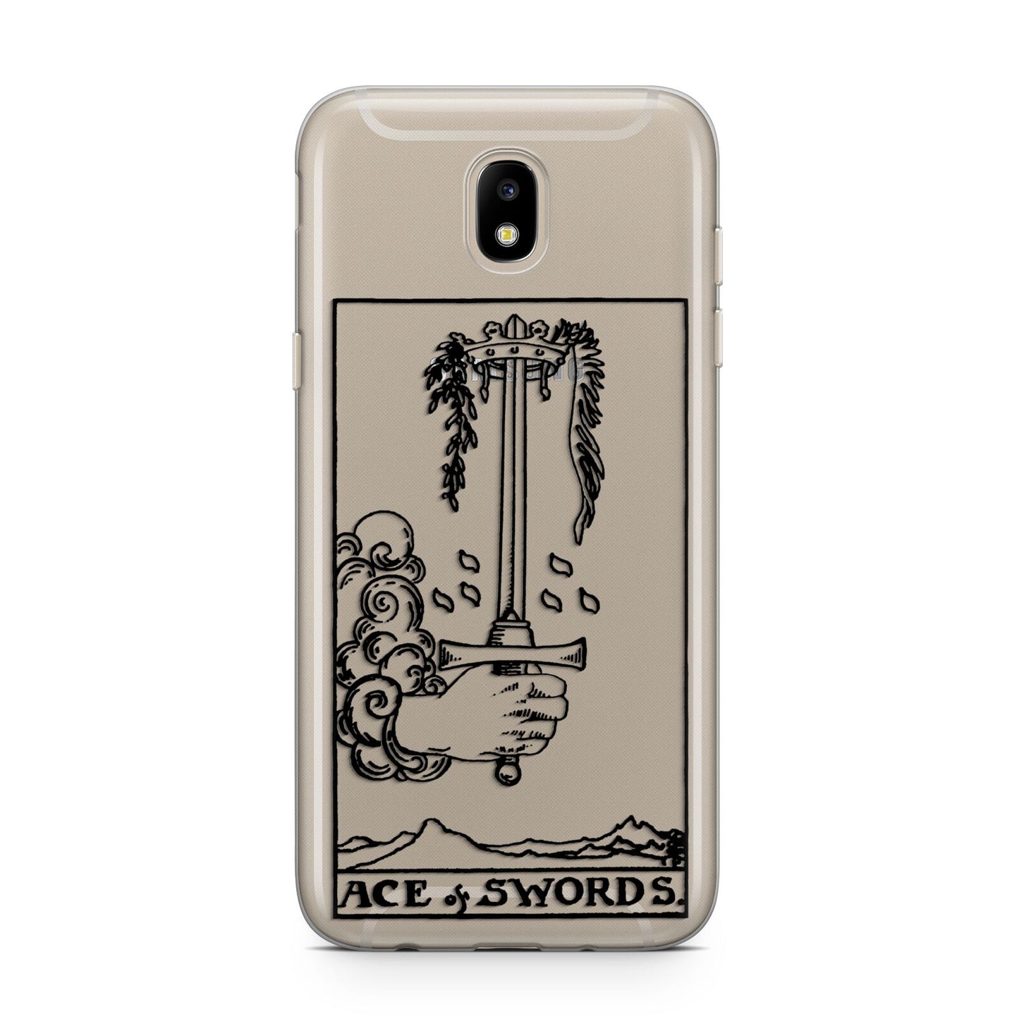 Ace of Swords Monochrome Samsung J5 2017 Case