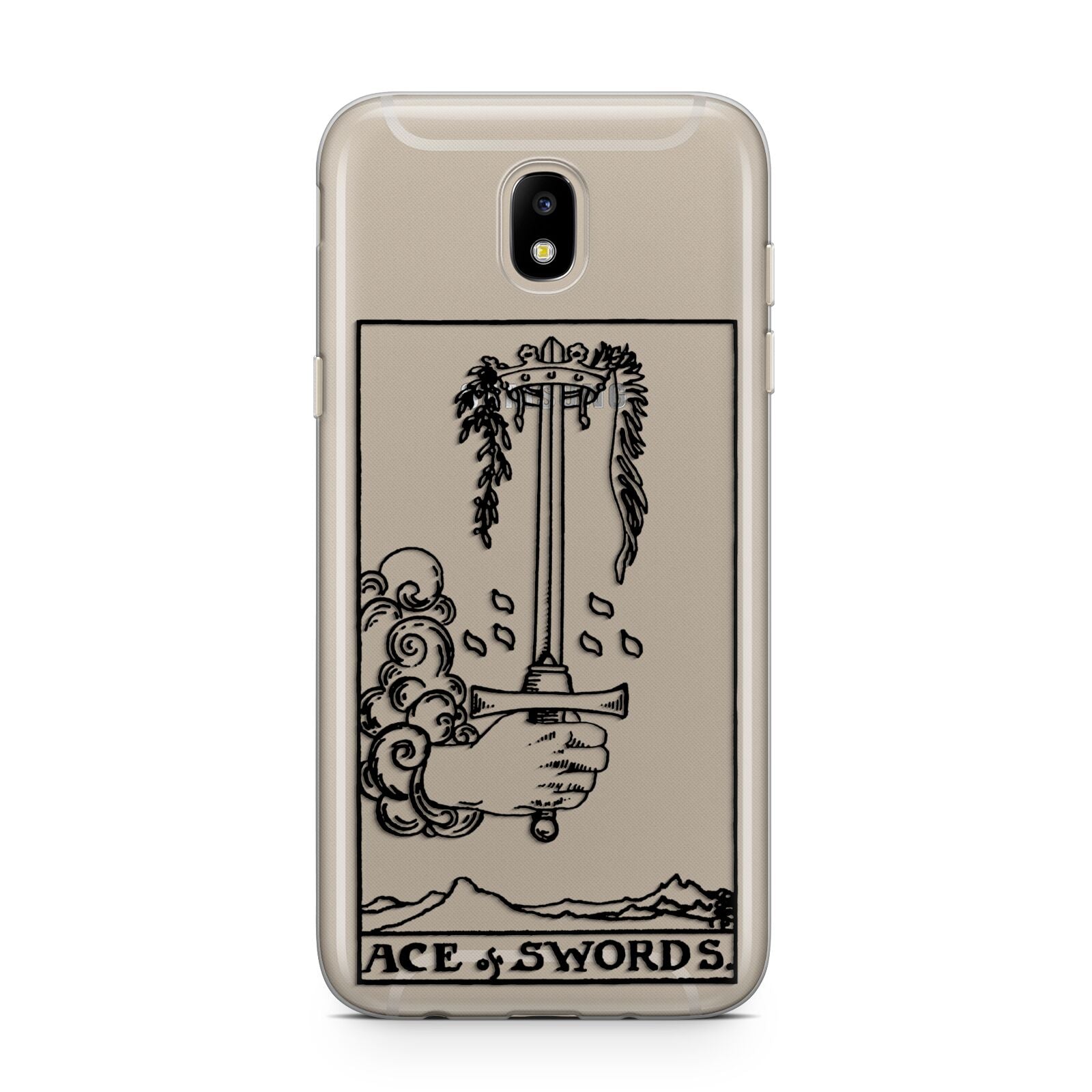 Ace of Swords Monochrome Samsung J5 2017 Case