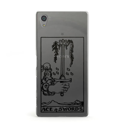 Ace of Swords Monochrome Sony Xperia Case