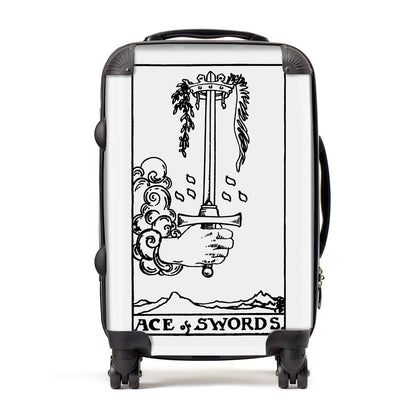 Ace of Swords Monochrome Suitcase