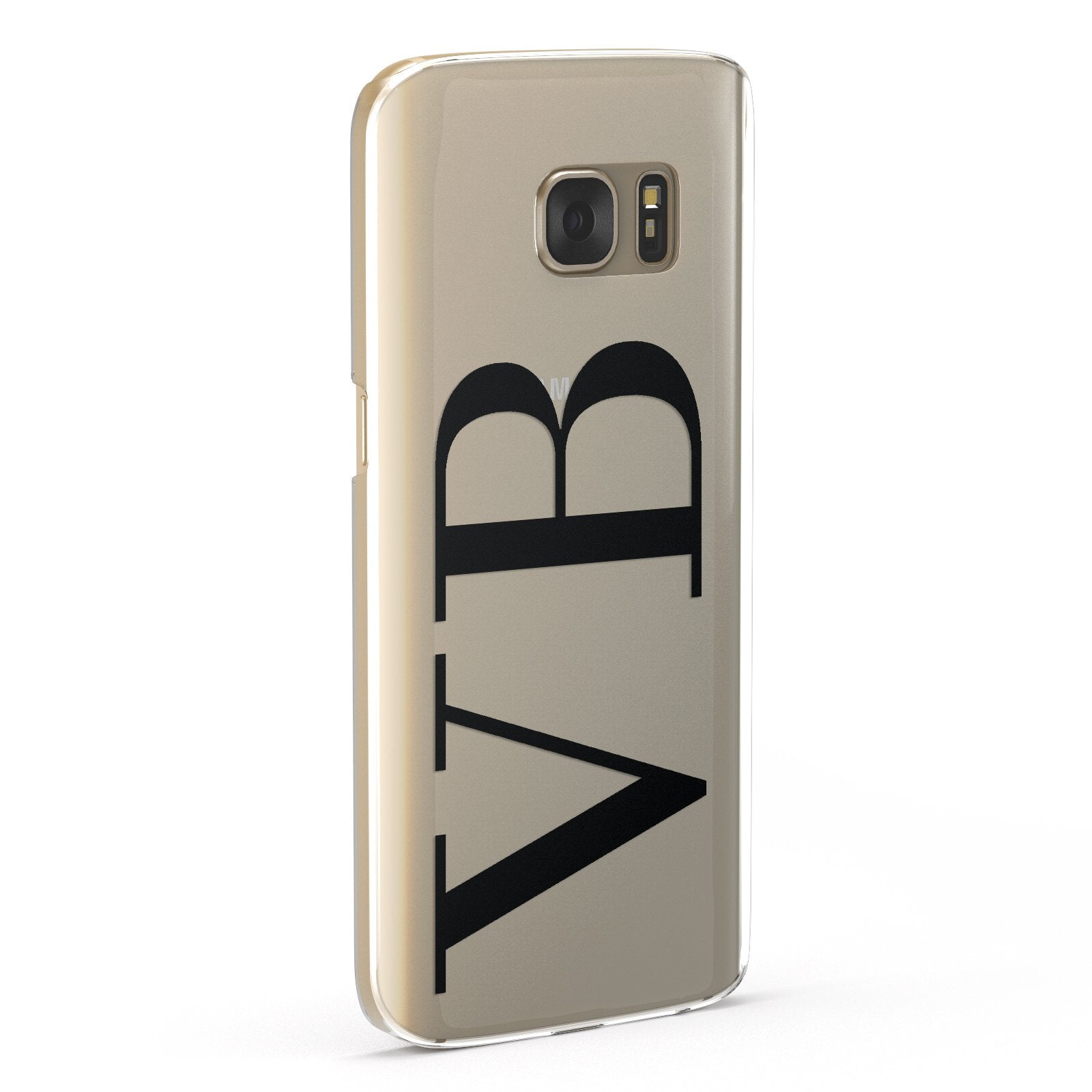 Personalised Black Initials Customised Clear Google Case Fourty Five Degrees