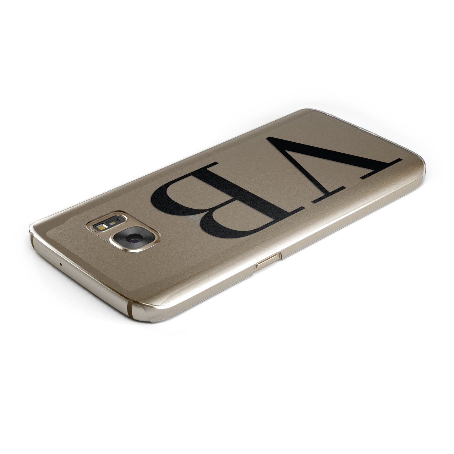 Personalised Black Initials Customised Clear Google Case Top Cutout