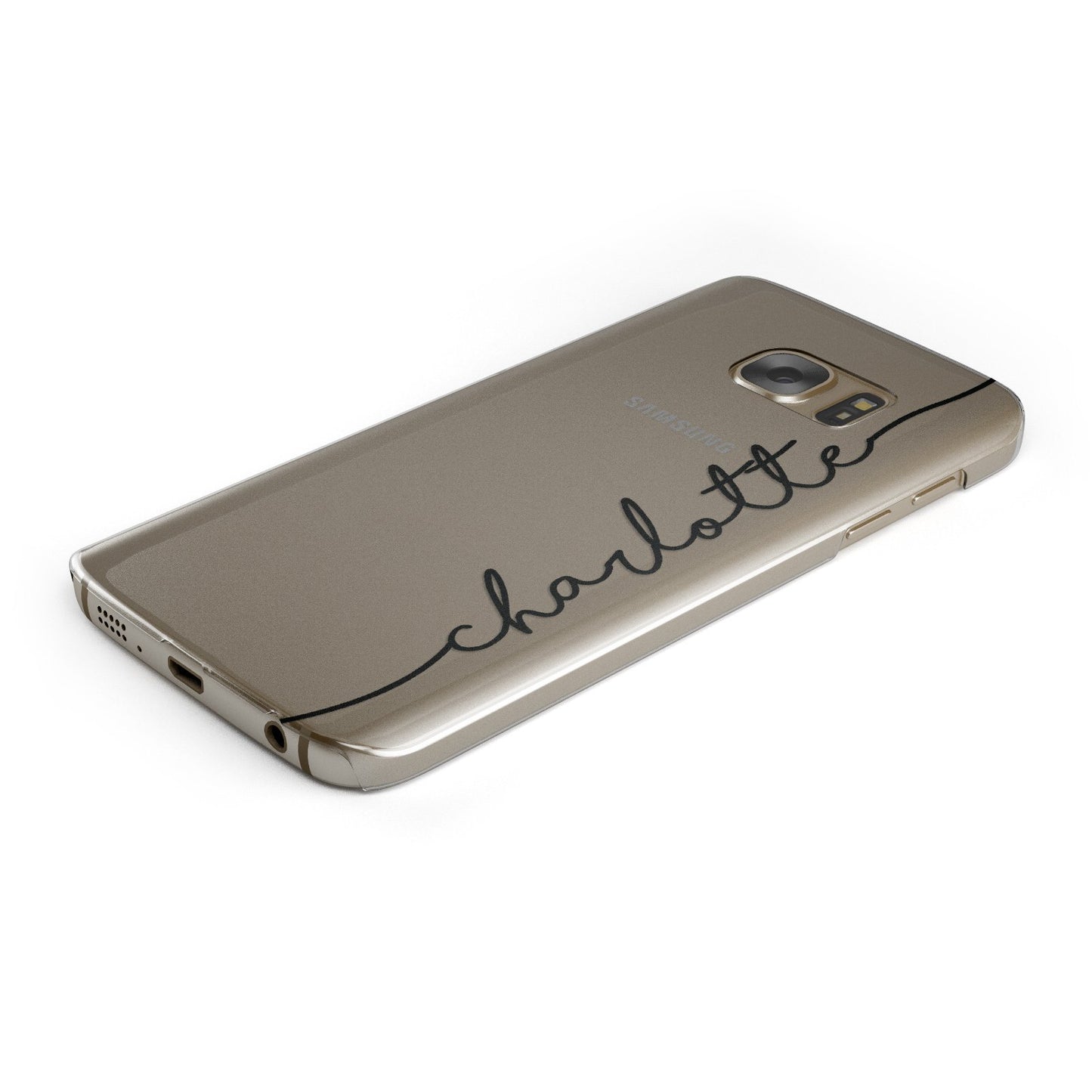 Personalised Black Name Customised Clear Google Case Bottom Cutout